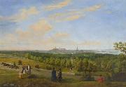 Edvard Petersen A view from Tallinn to Lasnamae Spain oil painting artist